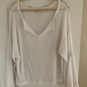Cream Free People blouse